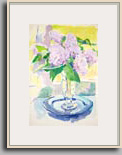 LILAC MEDITATION 2006 acrylic/paper 16" x 11"
